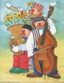 Musical Clowns K4 Main Gallery Linda Benton