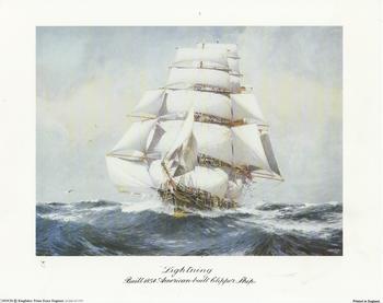 Lightening Ship - Built 1854 American Built Clipper Ship - 10