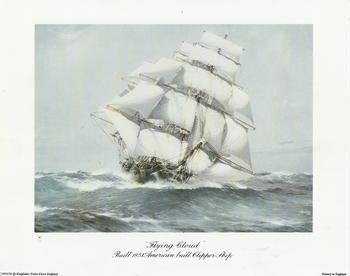 Flying Cloud - Built 1851 American Built Clipper Ship - c1951ch . -Jacksons mail Order