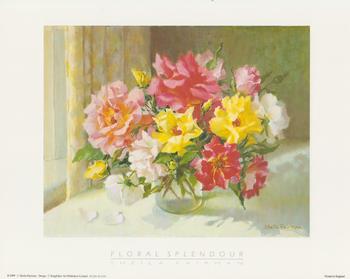 Floral Splendour with yellow, pink & white flowers  by Sheila Fairman - 10