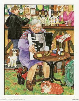 Granny Smith Playing the Accordion by Linda Benton **8