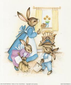 Busy Bunnies B - Sharon Healey Print - 5