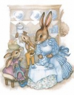 Busy Bunnies A 10x8 - Sharon Healey Print - (JA163) Main Gallery Sharon Healey