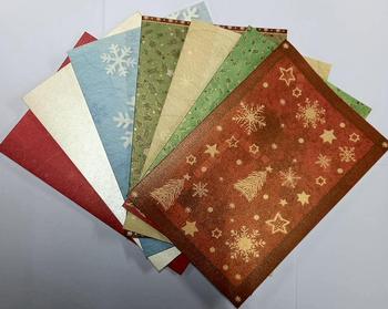 Pack of 7 Blank Cards & Envelopes - Christmas themed 5