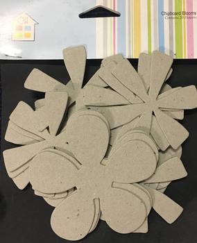 Cardboard - Chipboard Floral Shapes - Blank - by Craft House . -Jacksons mail Order