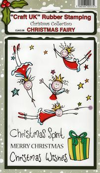 Christmas Fairy - Christmas Collection Rubber Stamp Sheet . *