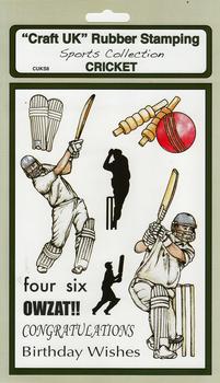 Cricket - Sports Collection Rubber Stamp Sheet . *