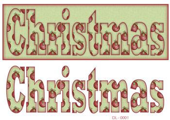 Merry Christmas DL Card Sheet f CHRISTMAS