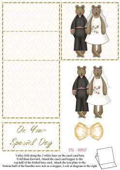 Wedding Day Easel Sheet . FANTASTIC OFFER!!!