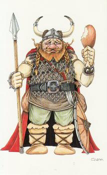 Ymir Viking - Card Topper - Print 65mm x 115mm Kits Glenn