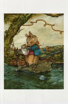 ** Harvest Mouse Fishing ** by Jane Pinkney size Excluding Border 5.5