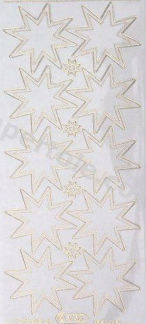 Stars Gold   39 Peel Off Stickers Le Suh