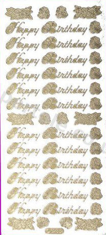 Happy Birthday   71 - OUT OF STOCK Peel Off Stickers Le Suh
