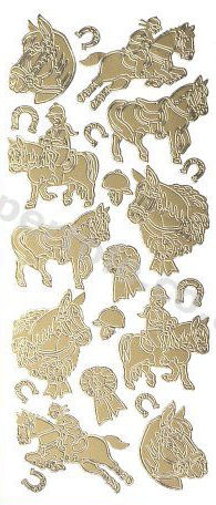 Horses Heads and Horse Shoes   81 Peel Off Stickers Le Suh