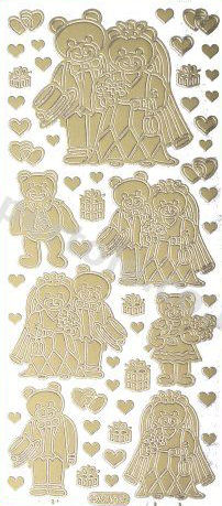 Teddy Wedding   114 Peel Off Stickers Le Suh