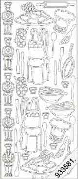 Chef - Cooking Utensils   128 Peel Off Stickers Le Suh