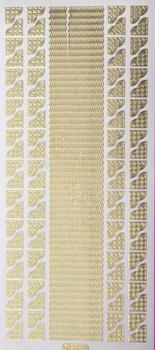 Gold - Borders and Corners 15   176 - OUT OF STOCK Peel Off Stickers Le Suh