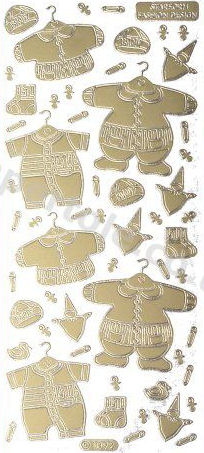 Baby Clothes 1   200 Peel Off Stickers Le Suh