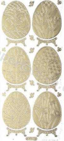 Large Floral - Easter Eggs   220 Peel Off Stickers Le Suh