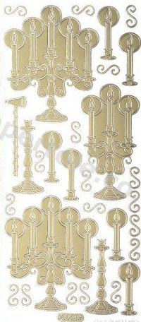 Candlesticks   222 Peel Off Stickers Le Suh