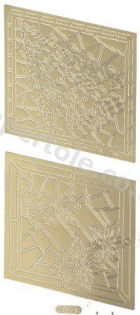 Christmas Picture 4 - Gold Peel Off - 229 *OUT OF STOCK** Peel Off Stickers Le Suh