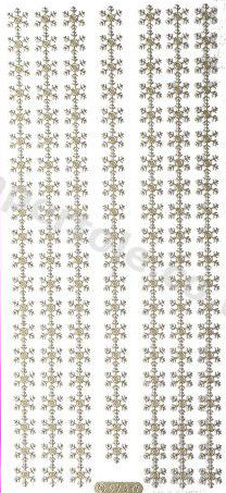 Christmas Borders 4  - Gold Peel Off - 244 Peel Off Stickers Le Suh