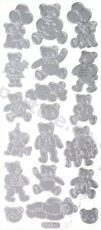 Teddy Bears   396 Peel Off Stickers Le Suh