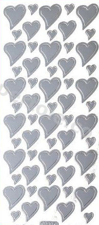 Hearts 1   413 Peel Off Stickers Le Suh