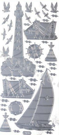 Fishing Boats - Lighthouse - Sailing Boat   443 Peel Off Stickers Le Suh