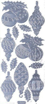 Christmas Baubles 2   528 Peel Off Stickers Le Suh