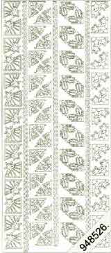Xmas Corners and Borders    536 - OUT OF STOCK Peel Off Stickers Le Suh