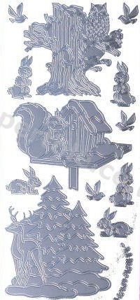 Christmas Animals   539 Peel Off Stickers Le Suh