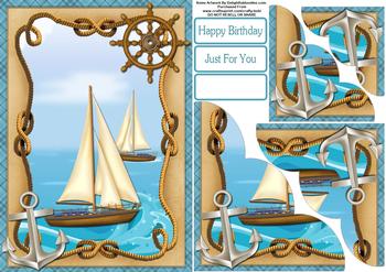 Sailing Ship - Papertole Exclusive Sheet . *