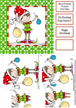 Christmas Elf Pyramid Card Latest Products *