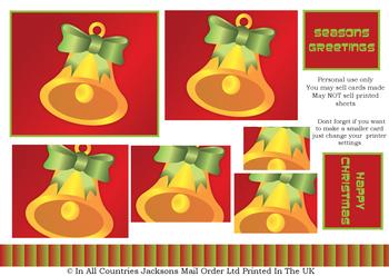 Perfectly Simple - Christmas Bell - PYRAMID SHEET . -Jacksons mail Order