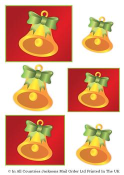 Perfectly Simple - Christmas Bell - TOPPER SHEET . -Jacksons mail Order