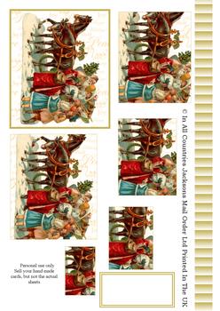 A4 Horse Drawn sleigh Pyramid Sheet 2 . *