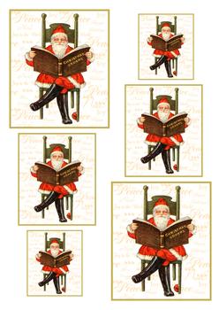 A4 Santa's Christmas Book - Pyramid Sheet 1 . *