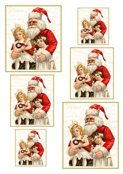 Sitting on Santa's Lap - Pyramid Sheet 1 . *