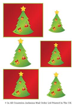 A4 Christmas Tree - Topper Sheet . *