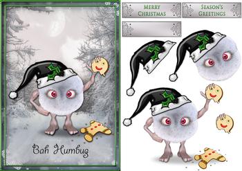 Bah Humbug - Exclusive Topper Sheet . *