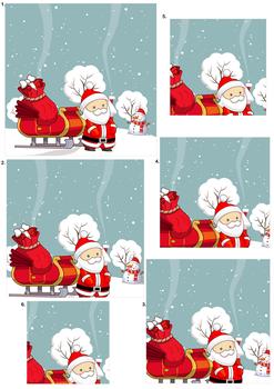 Cute Santa Pyramid Sheet - *