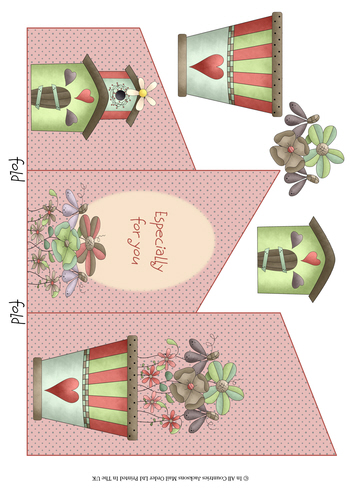 Cascade Tri Fold Sheet - Especially For You 3d Card Art RRP 75p