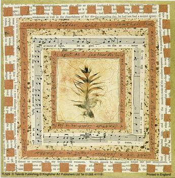 Feather Topper with Music Notes - TL529 - 5