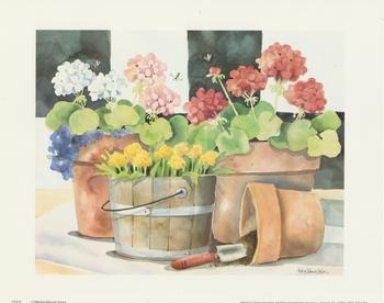 Flower Pots and Garden Trowel - by Melissa Babcock Saylor 10