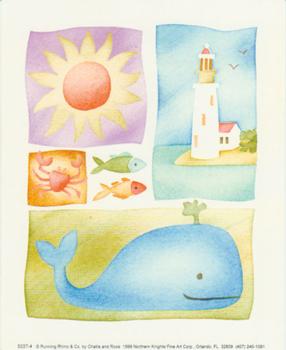 Large Fashionable Topper - Lighthouse, Whale & Fish . FANTASTIC OFFER!!!
