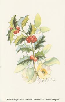 Christmas Holly -- Print by Michael Lockwood - 100mm x 150mm -