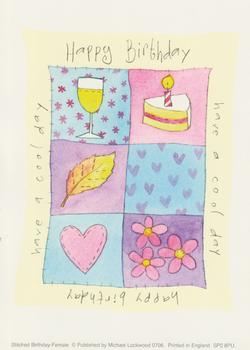 Happy Birthday Topper - Wine & Cake / Have a Cool Day by Michael Lockwood   4