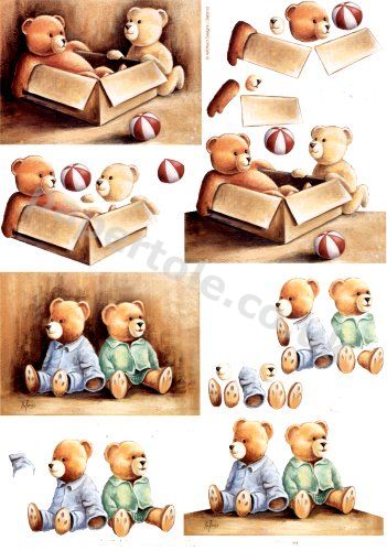 Bears In A Box     4169638 3D Easymake Easy to follow instructions