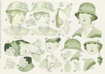 3 Vintage Ladies - Step by Step Sheet - 29 . -